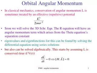 Orbital Angular Momentum