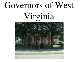 Governors of West Virginia