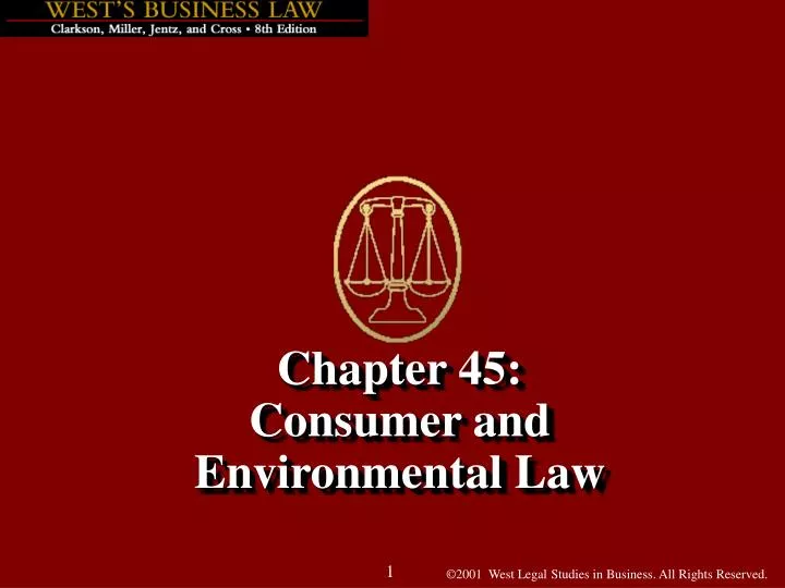 chapter 45 consumer and environmental law