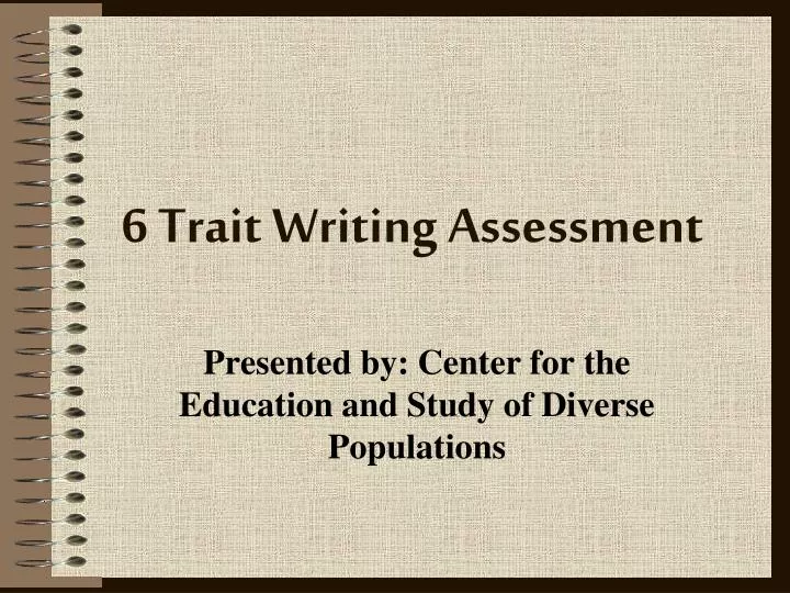 6 trait writing assessment