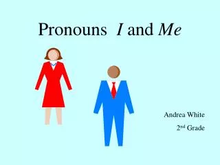 Pronouns I and Me Andrea White 2 nd Grade