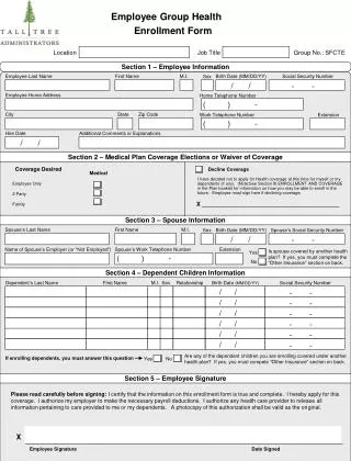 Enrollment Form