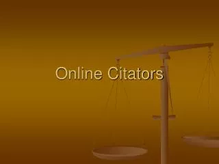 Online Citators