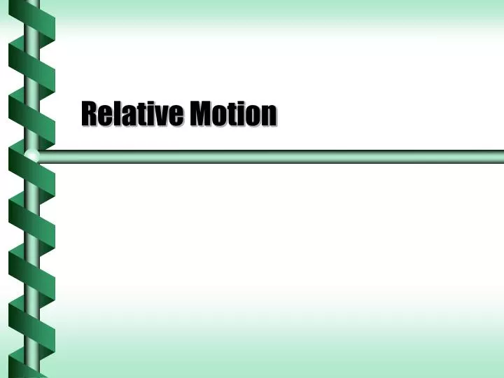 relative motion