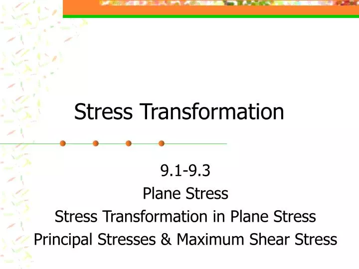 stress transformation
