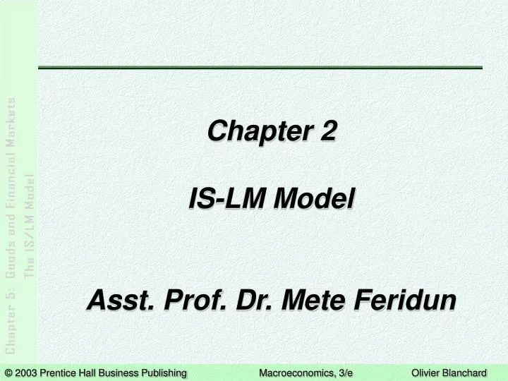 chapter 2 is lm model asst prof dr mete feridun