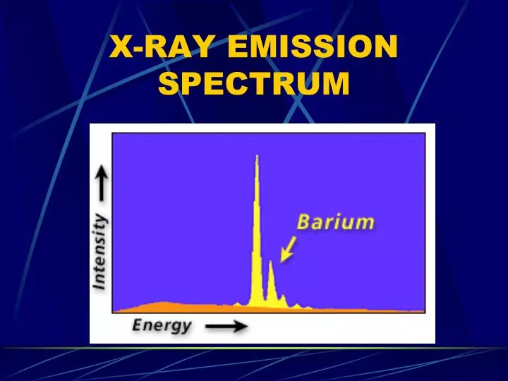x ray emission spectrum