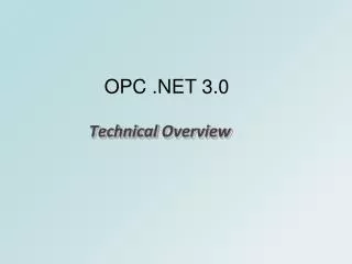 OPC .NET 3.0