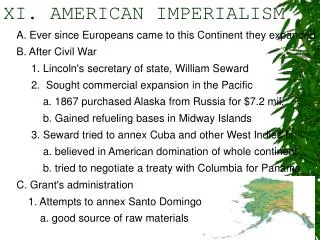 XI. AMERICAN IMPERIALISM