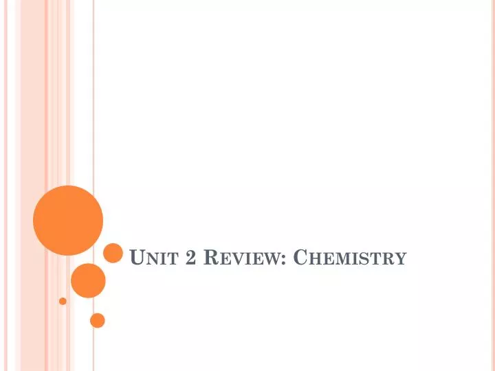 unit 2 review chemistry