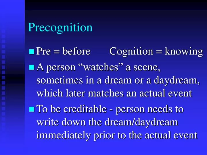 precognition
