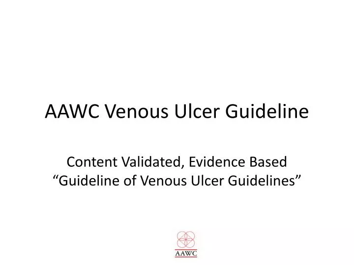 aawc venous ulcer guideline