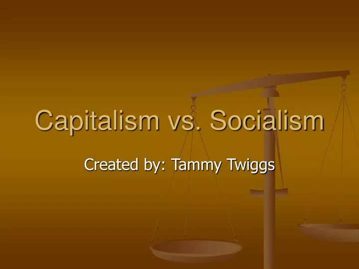 capitalism vs socialism