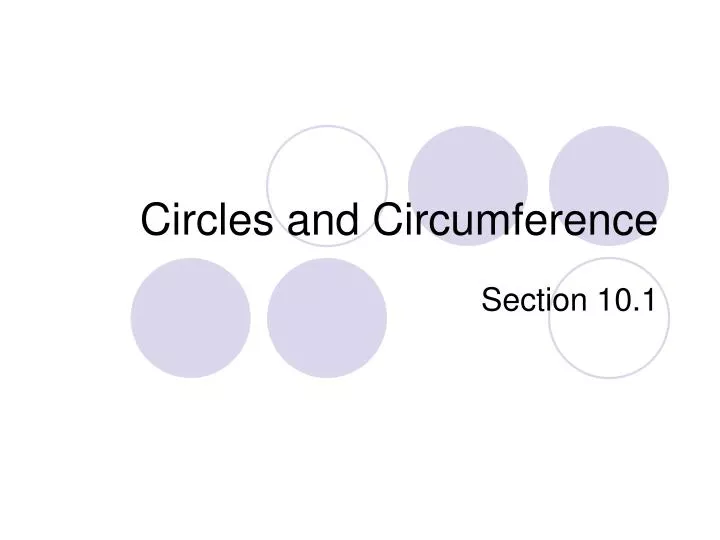 circles and circumference