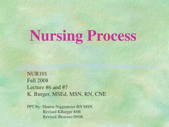 PPT - Nursing Process PowerPoint Presentation, free download - ID