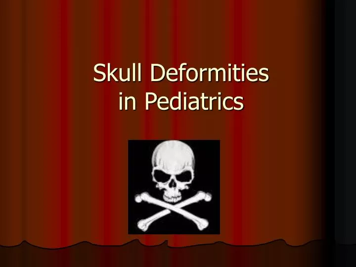 skull deformities in pediatrics