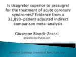 Giuseppe Biondi-Zoccai gbiondizoccai@gmail - slide 1