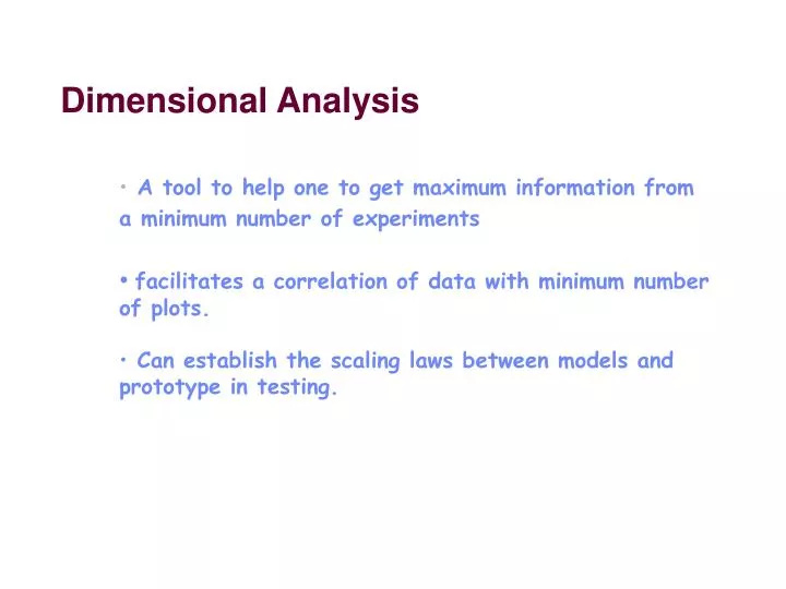 dimensional analysis