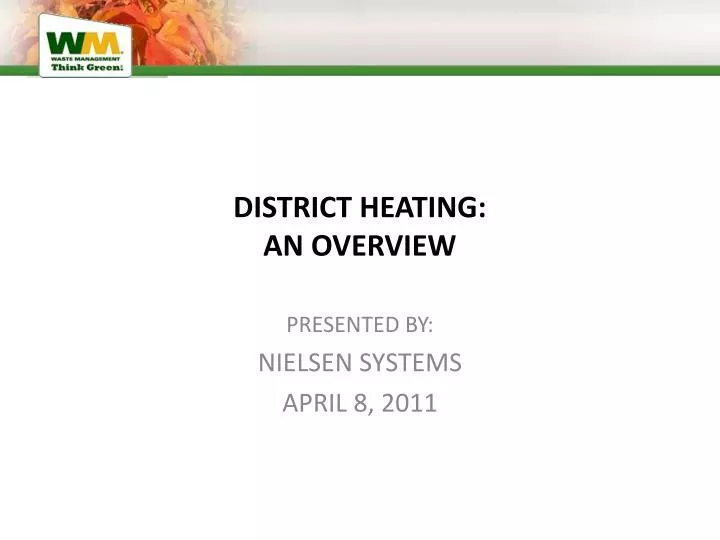 district heating an overview