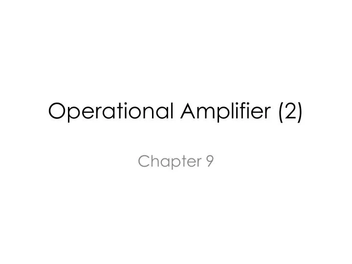 operational amplifier 2