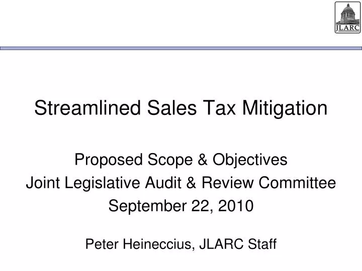 streamlined sales tax mitigation