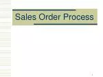 Sales Order Process - slide 1