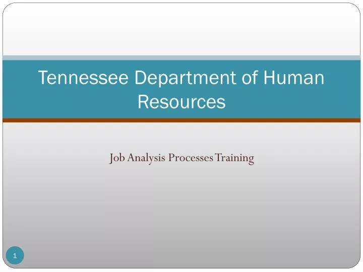 tennessee department of human resources