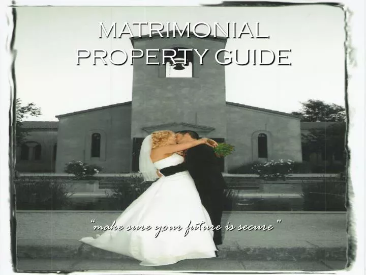 matrimonial property guide