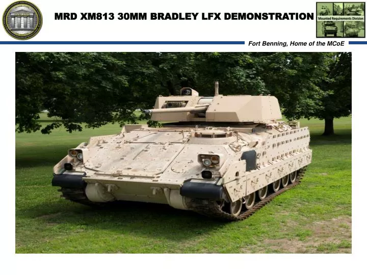 mrd xm813 30mm bradley lfx demonstration