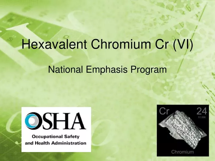 hexavalent chromium cr vi