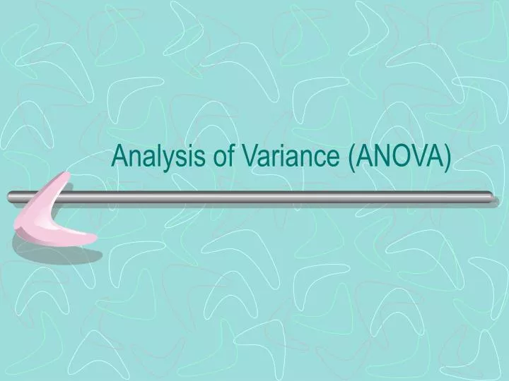 analysis of variance anova