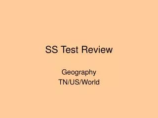 SS Test Review