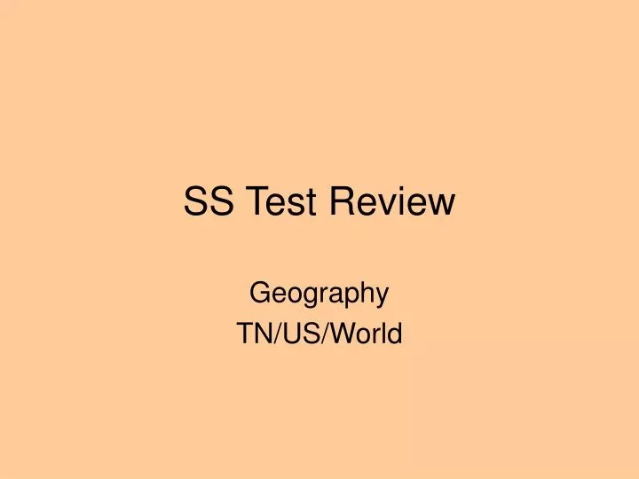 ss test review