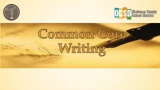 Common Core Writing