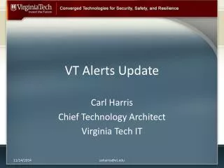 VT Alerts Update