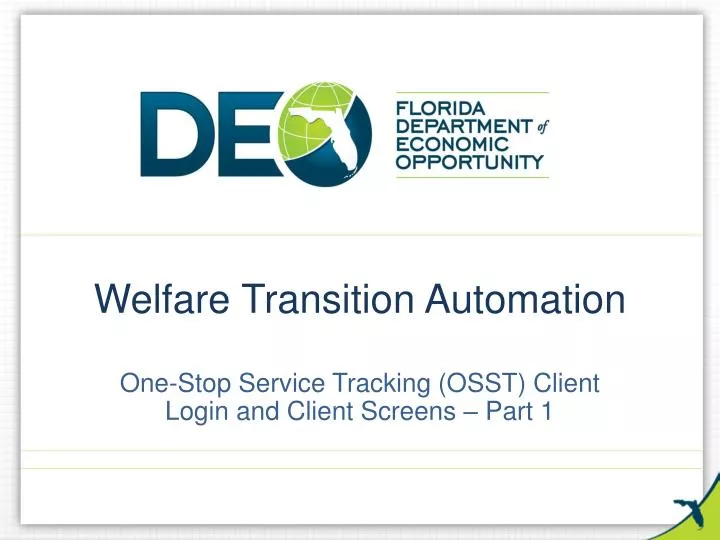 welfare transition automation