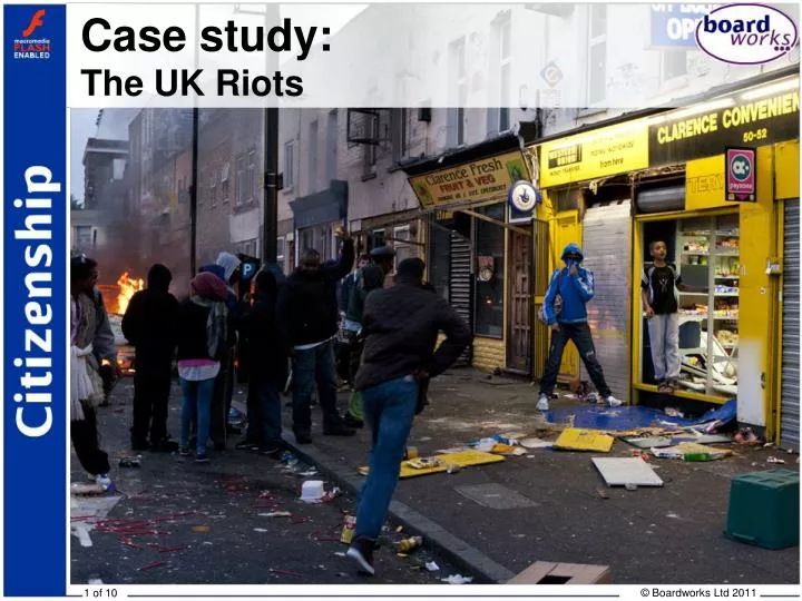 case study the uk riots