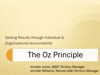 Getting Results through Individual &amp; Organizational Accountability