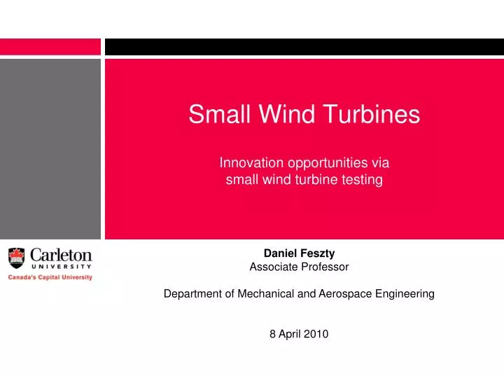 small wind turbines