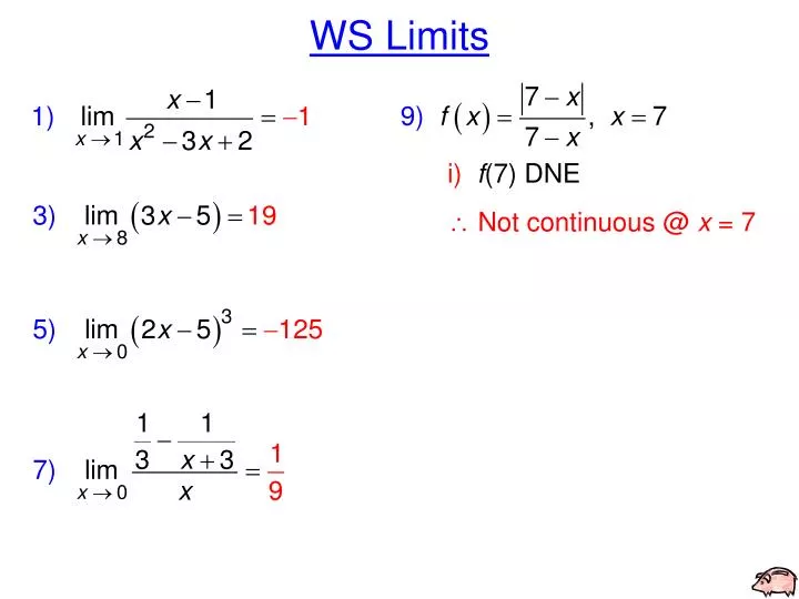 ws limits
