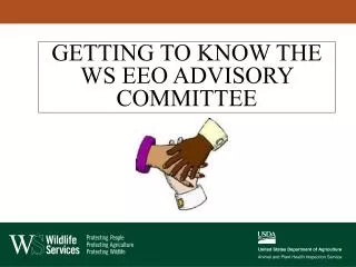 GETTING TO KNOW THE WS EEO ADVISORY COMMITTEE