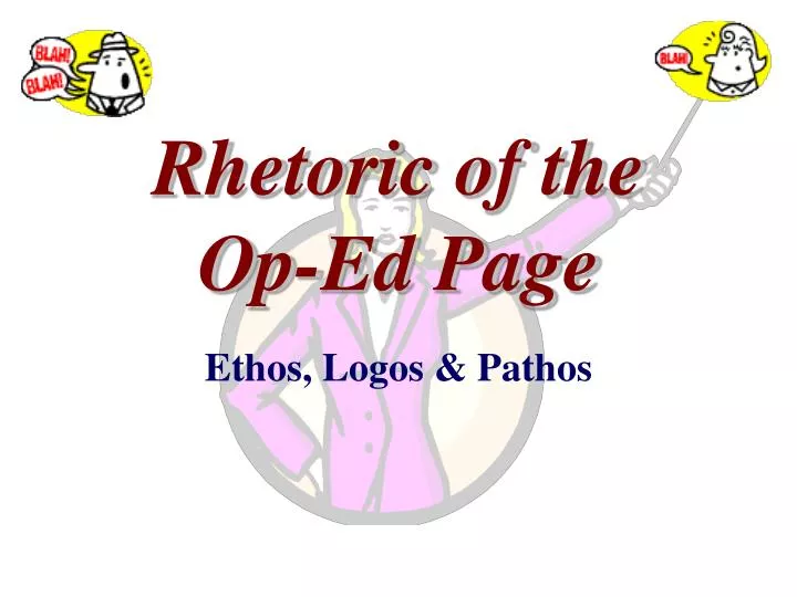 rhetoric of the op ed page