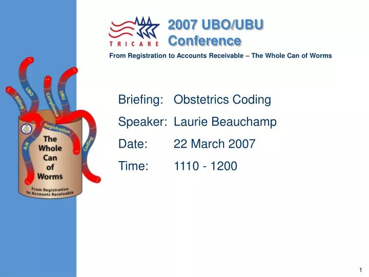 briefing obstetrics coding speaker laurie beauchamp date 22 march 2007 time 1110 1200