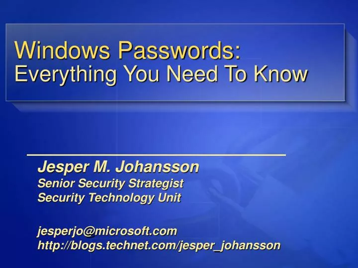 windows passwords everything you need to know