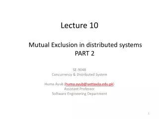 Lecture 10