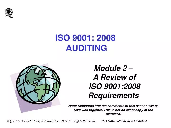 iso 9001 2008 auditing