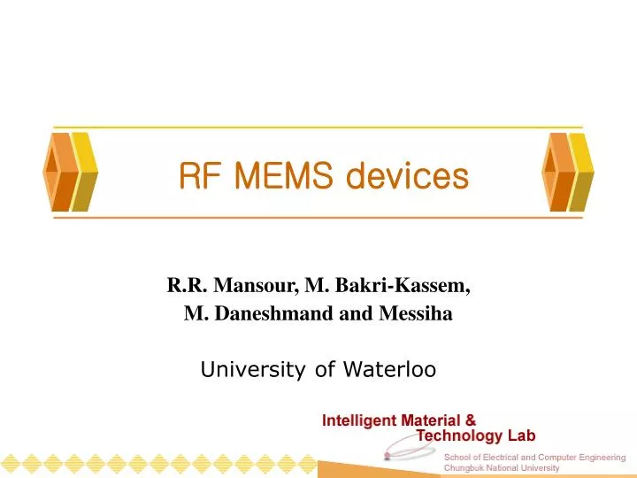 rf mems devices