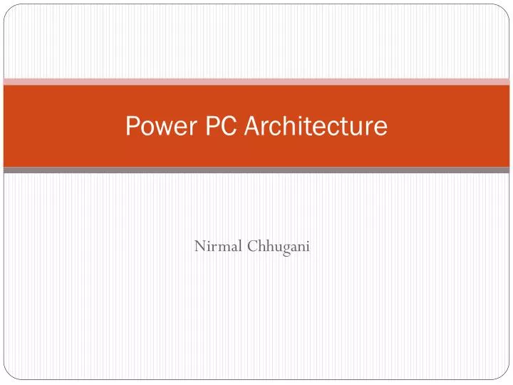 power pc architecture