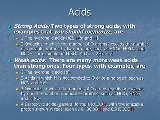 acids