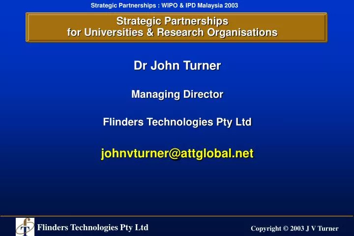 strategic partnerships for universities research organisations
